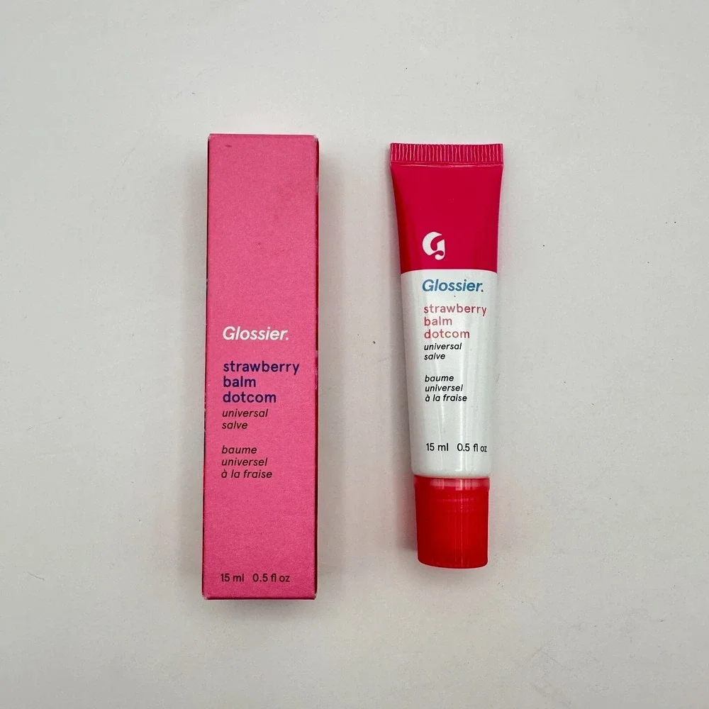 Glossier Strawberry Balm Dotcom Universal Salve 0.5fl Oz/15ml‎ Lipbalm